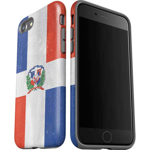 Dominican Republic Flag Distressed iPhone SE (2nd & 3rd Gen) Pro Case