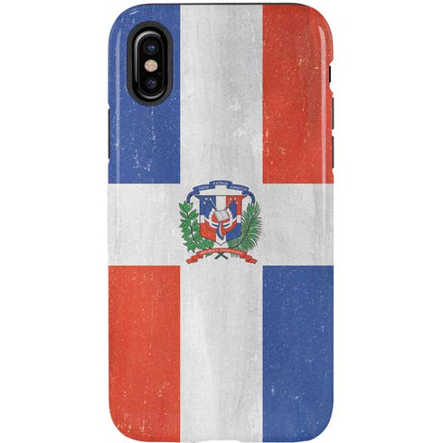 Dominican Republic Flag Distressed iPhone X Pro Case