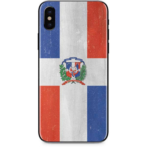 Dominican Republic Flag Distressed iPhone XS Max Skin