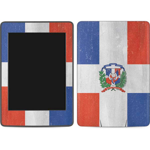 Dominican Republic Flag Distressed Amazon Kindle Skin