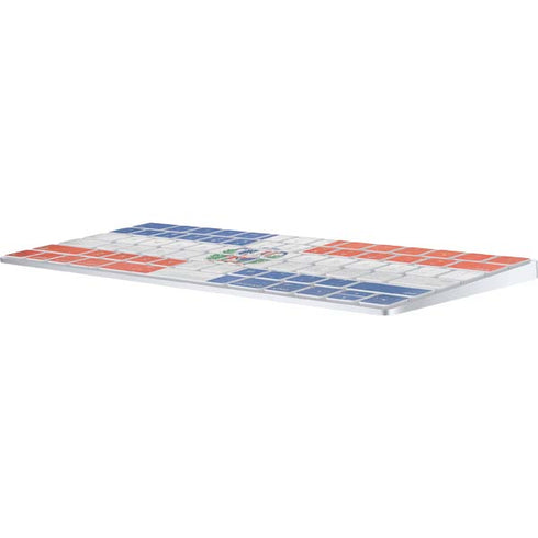 Dominican Republic Flag Distressed Magic Keyboard Skin