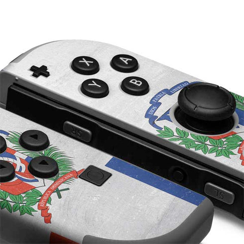 Dominican Republic Flag Distressed Nintendo Joy-Con (L/R) Controller Skin