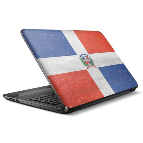 Dominican Republic Flag Distressed HP Notebook Skin