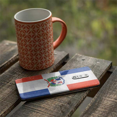 Dominican Republic Flag Distressed OnePlus 7 Pro Skin