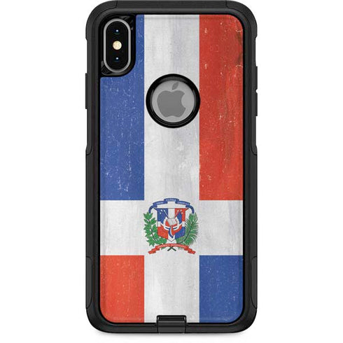 Dominican Republic Flag Distressed Otterbox Commuter iPhone Skin