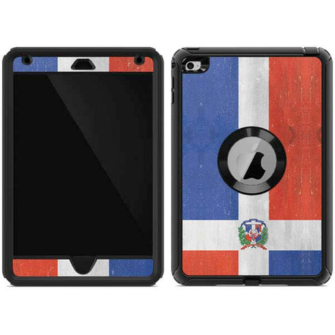 Dominican Republic Flag Distressed Otterbox Defender iPad Skin