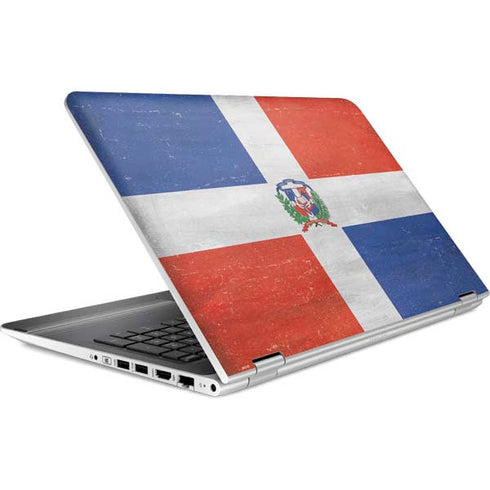 Dominican Republic Flag Distressed HP Pavilion Skin