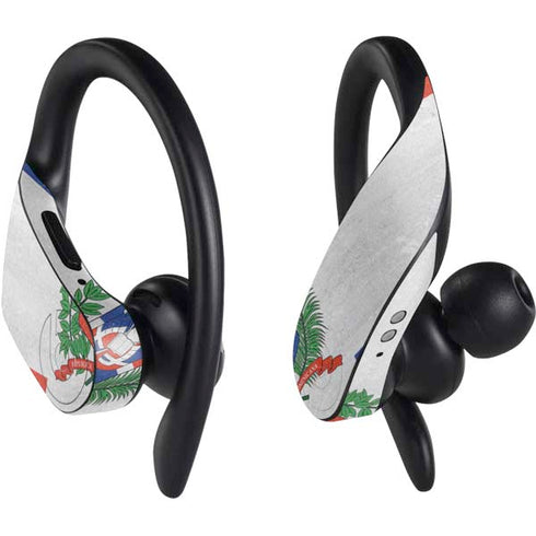 Dominican Republic Flag Distressed PowerBeats Pro Skin