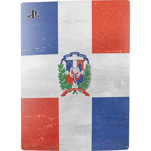 Dominican Republic Flag Distressed PS5 Console Skin