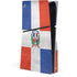 Dominican Republic Flag Distressed PS5 Slim Disk Console Skin