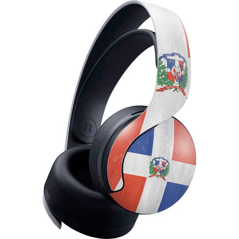 Dominican Republic Flag Distressed PULSE 3D Wireless Headset for PS5 Skin
