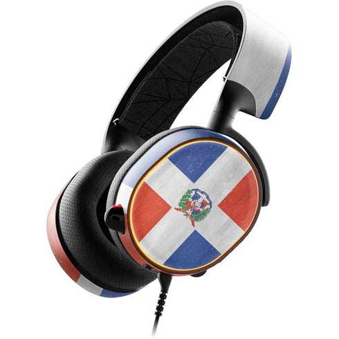 Dominican Republic Flag Distressed SteelSeries Arctis 5 Skin