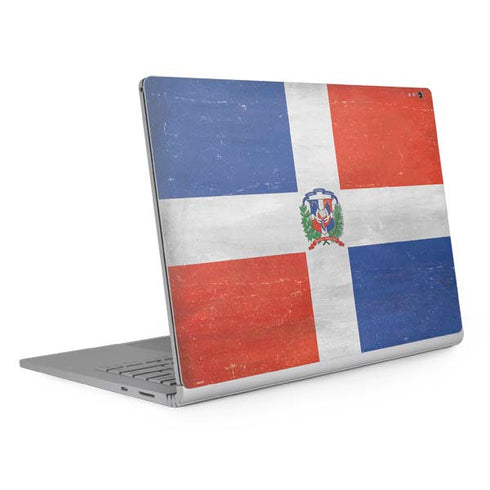 Dominican Republic Flag Distressed Surface Book 2 13.5in Skin
