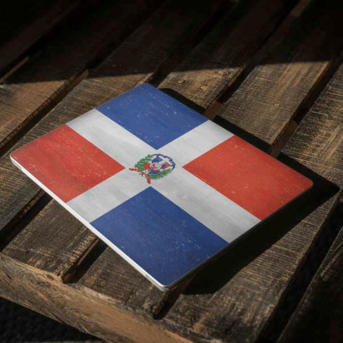 Dominican Republic Flag Distressed Surface Laptop 3 13.5in Skin