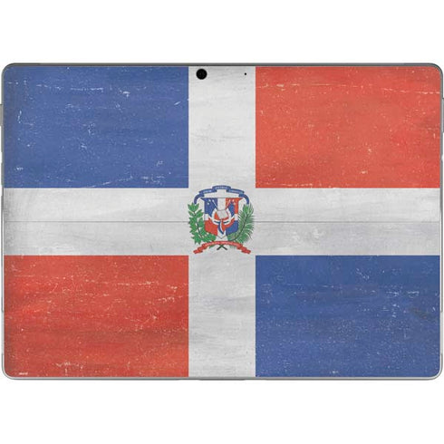 Dominican Republic Flag Distressed Surface Pro 9 Skin