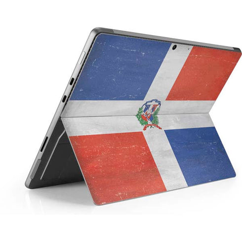 Dominican Republic Flag Distressed Surface Pro 9 Skin