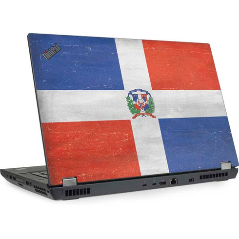 Dominican Republic Flag Distressed Lenovo ThinkPad Skin