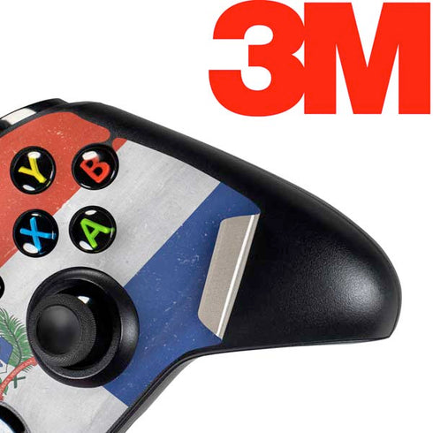 Dominican Republic Flag Distressed Xbox One Controller Skin