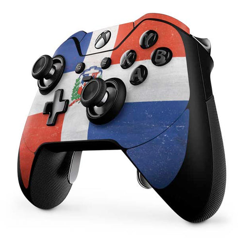 Dominican Republic Flag Distressed Xbox One Elite Controller Skin
