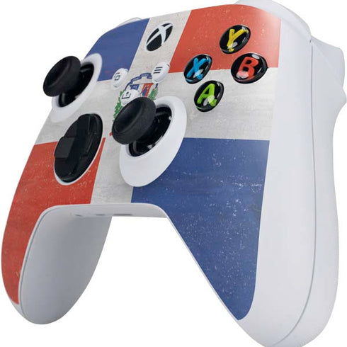 Dominican Republic Flag Distressed Xbox Series S Controller Skin