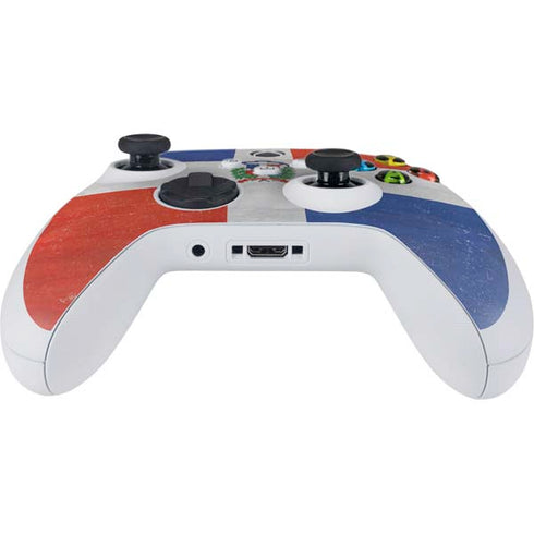 Dominican Republic Flag Distressed Xbox Series S Controller Skin