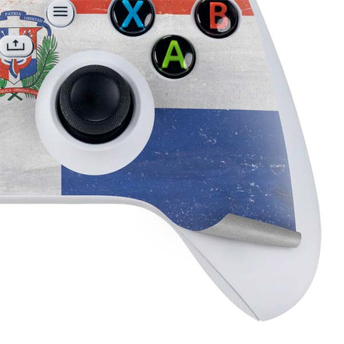 Dominican Republic Flag Distressed Xbox Series S Controller Skin