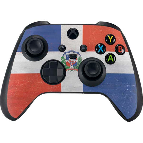 Dominican Republic Flag Distressed Xbox Series X Bundle Skin