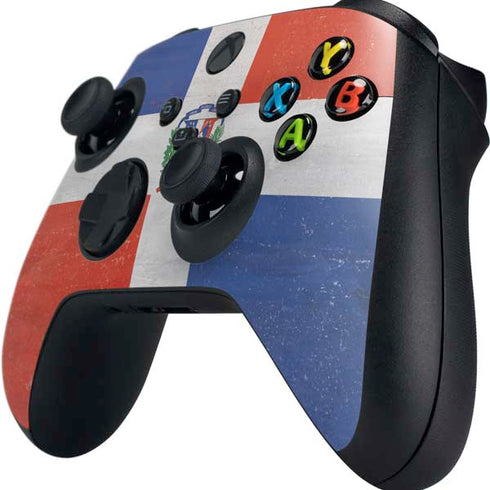 Dominican Republic Flag Distressed Xbox Series X Controller Skin