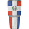 Dominican Republic Flag Distressed Yeti 30oz Rambler Tumbler Skin