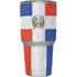 Dominican Republic Flag Distressed Yeti 30oz Rambler Tumbler Skin