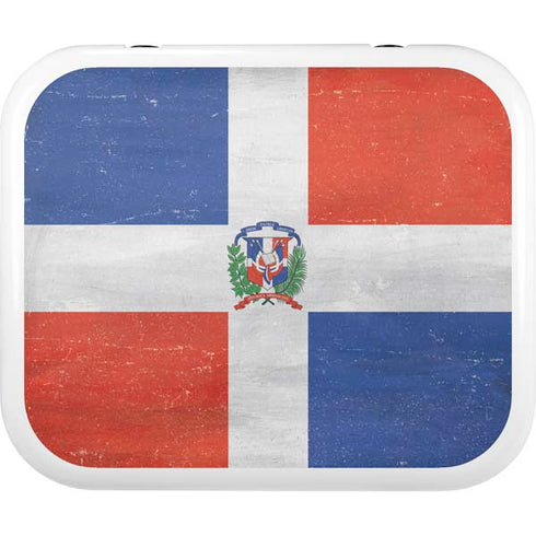 Dominican Republic Flag Distressed YETI Roadie 24 Hard Cooler Skin