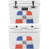 Dominican Republic Flag Distressed YETI Tundra 35 Hard Cooler Skin