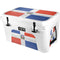Dominican Republic Flag Distressed YETI Tundra 45 Hard Cooler Skin