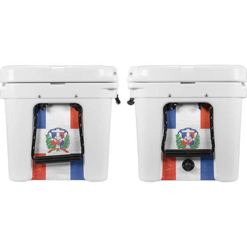 Dominican Republic Flag Distressed YETI Tundra 45 Hard Cooler Skin