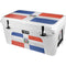 Dominican Republic Flag Distressed YETI Tundra 65 Hard Cooler Skin