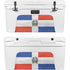 Dominican Republic Flag Distressed YETI Tundra 65 Hard Cooler Skin