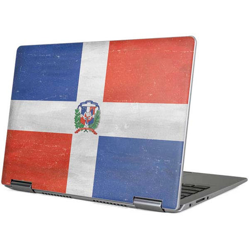 Dominican Republic Flag Distressed Yoga 710 14in Skin