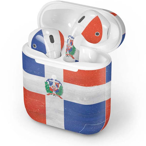 Dominican Republic Flag Faded Apple AirPods 2 Skin