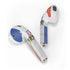 Dominican Republic Flag Faded Apple AirPods Skin