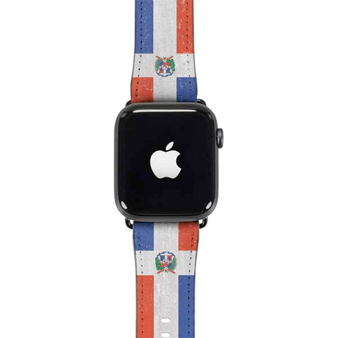 Dominican Republic Flag Faded Apple Watch Band 42-44mm