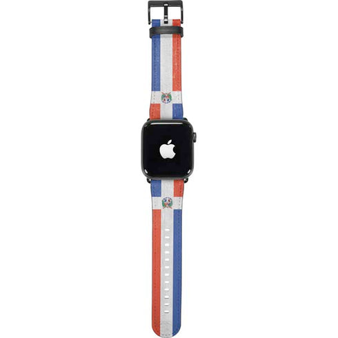 Dominican Republic Flag Faded Apple Watch Band 42-44mm