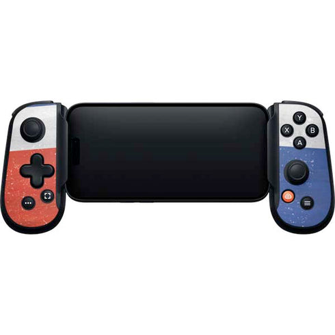 Dominican Republic Flag Faded Backbone One for iPhone Game Controller Skin