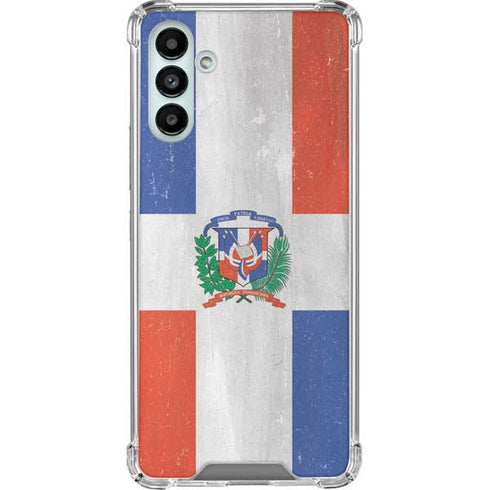 Dominican Republic Flag Faded Galaxy A13 5G Clear Case