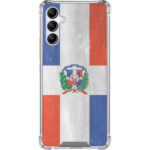 Dominican Republic Flag Faded Galaxy A14 5G Clear Case