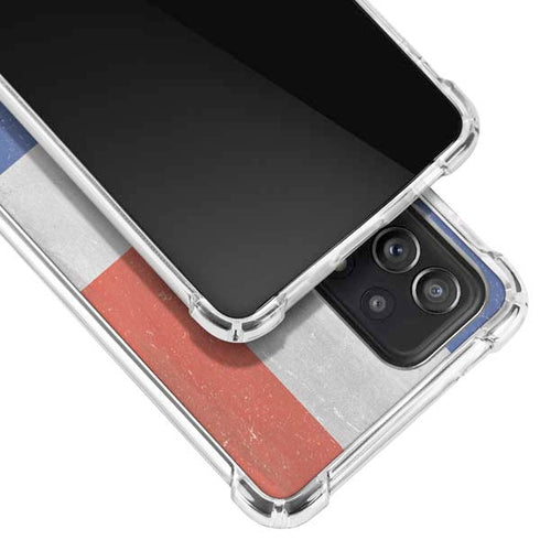 Dominican Republic Flag Faded Galaxy A52 5G Clear Case