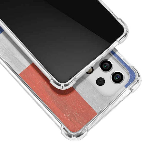 Dominican Republic Flag Faded Galaxy A53 5G Clear Case