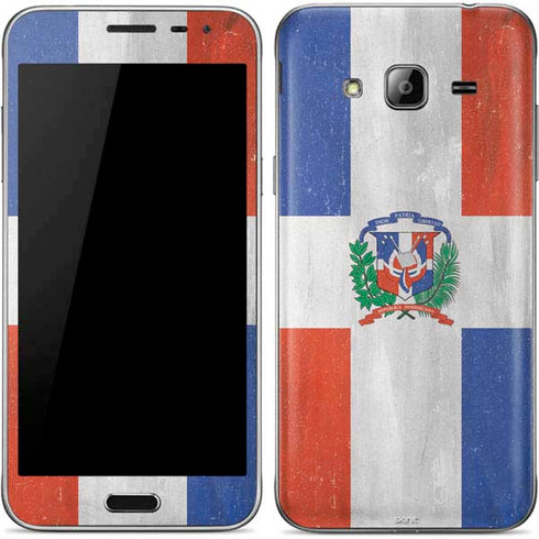 Dominican Republic Flag Faded Galaxy J3 Skin