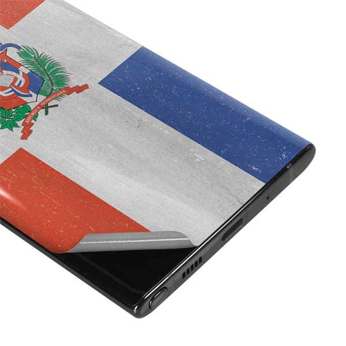 Dominican Republic Flag Faded Galaxy Note 10 Skin