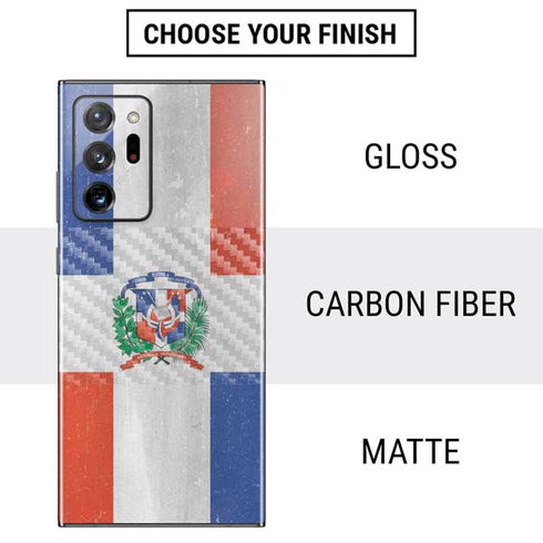 Dominican Republic Flag Faded Galaxy Note20 Ultra 5G Skin