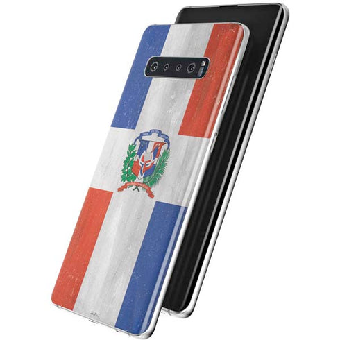 Dominican Republic Flag Faded Galaxy S10 Skin